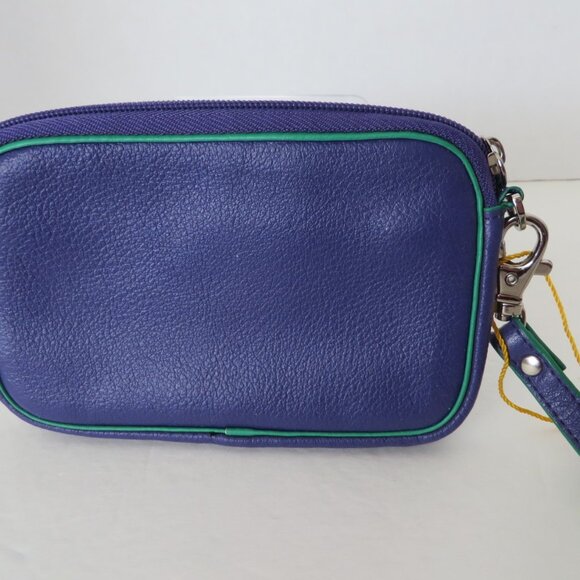 Baekgaard Purple Leather Zip Small Size - Picture 3 of 8